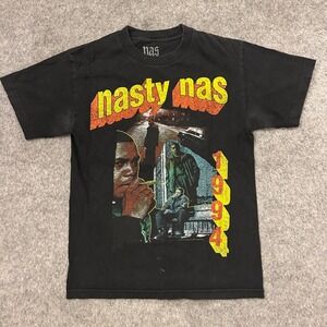 Nasty Nas 1994 Retro Hip Hop Rap Music Graphic T Shirt Adult Small